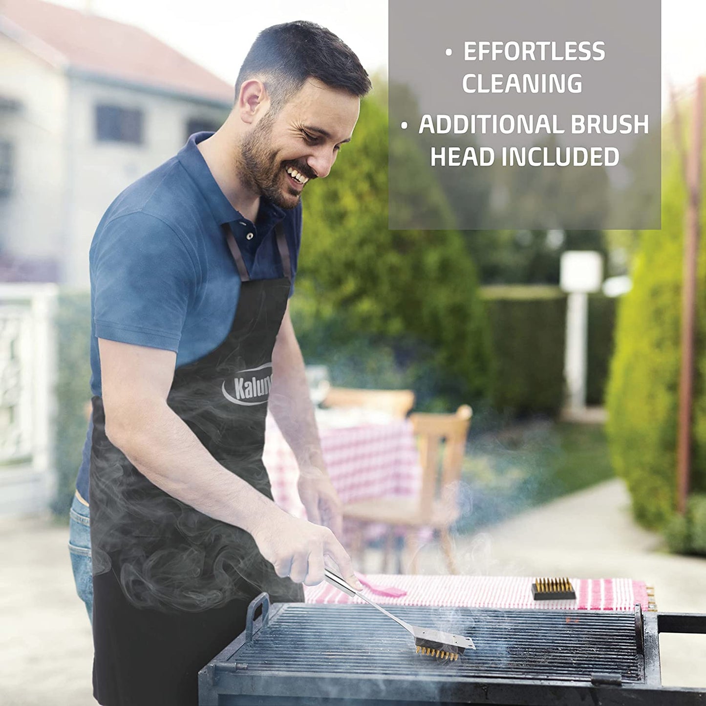 Grilling Accessories, Dad Gifts for Fathers Day Grilling Gifts, Heavy Duty Stainless Steel Grill Set BBQ Grill Accessories for Outdoor Grill with Aluminum Case and Apron, Best Gifts for Men Dad