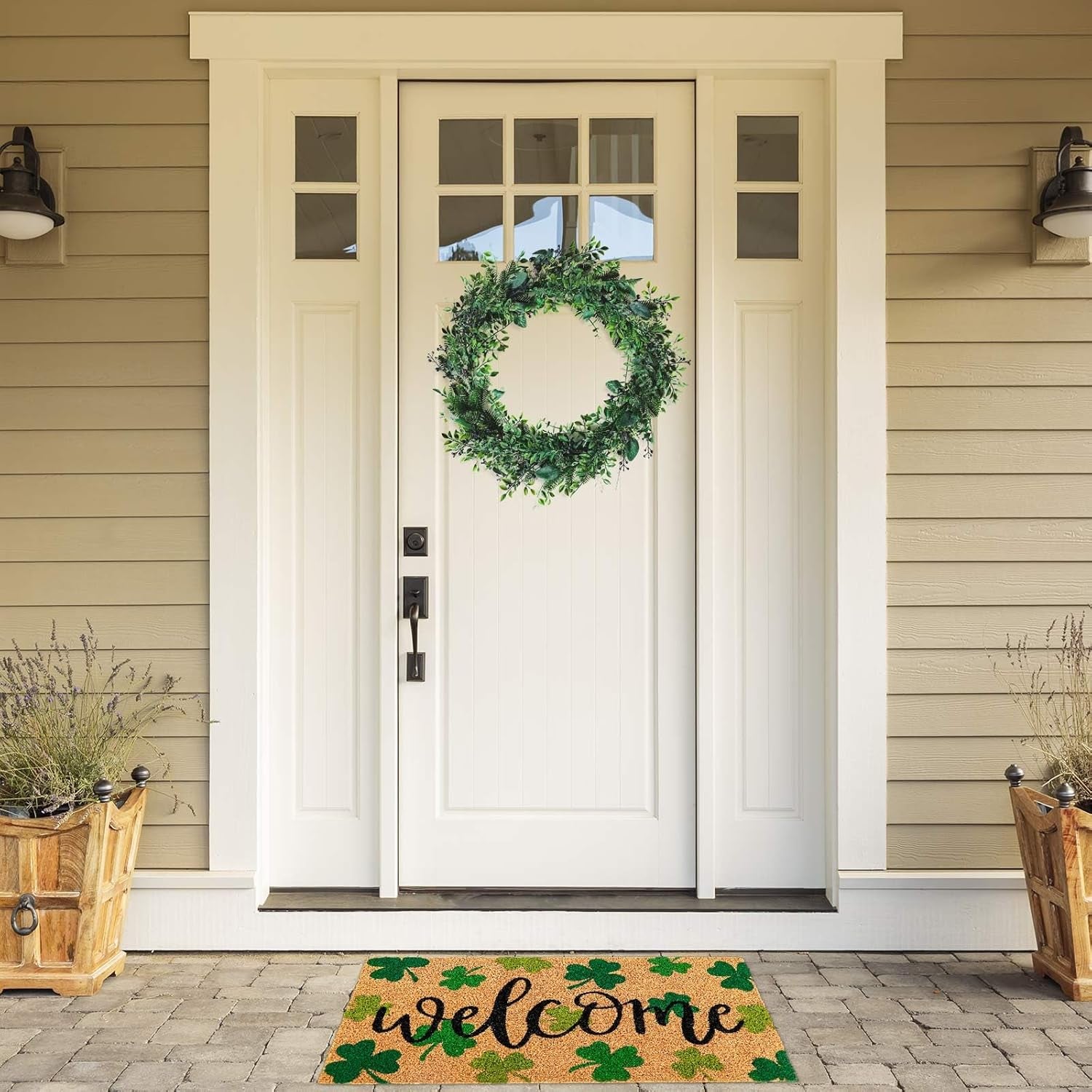 ​​​​​​​​​​​​​🍀 Shamrock Door Mat – Wipe Your Feet for Good Luck! 🍀