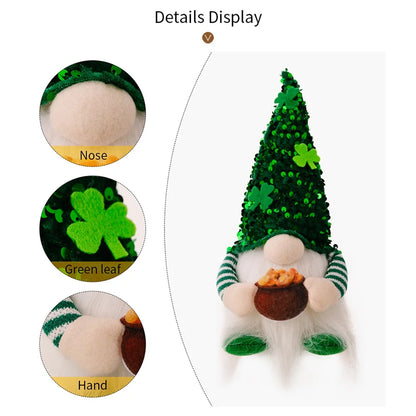 🍀11.4" St. Patrick’s Day Light-Up Gnome ✨ Light up your space with Irish spirit today! ✨