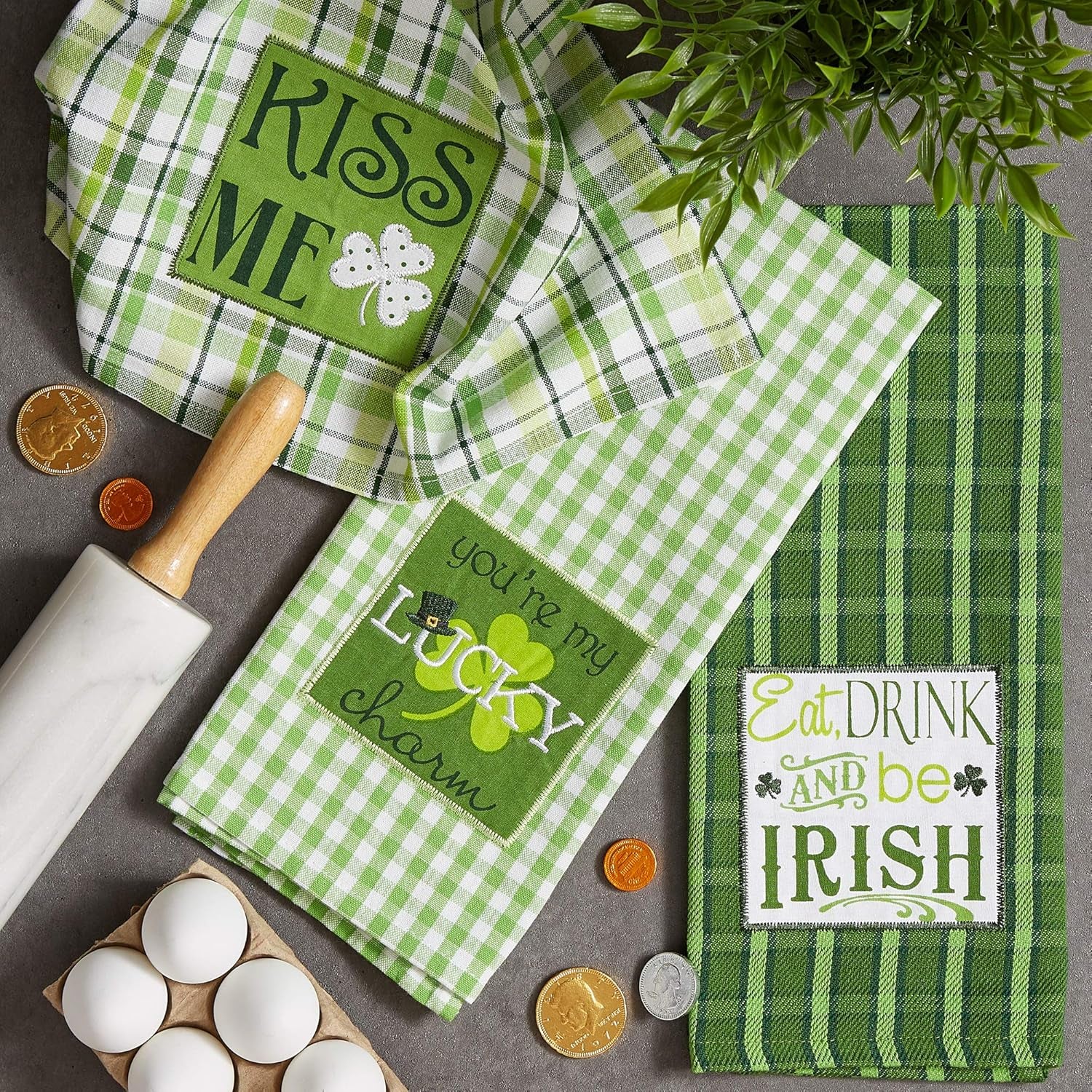 Celebrate St. Patrick'S Day Kitchen Collection, St. Patty'S Day, Dishtowel Set