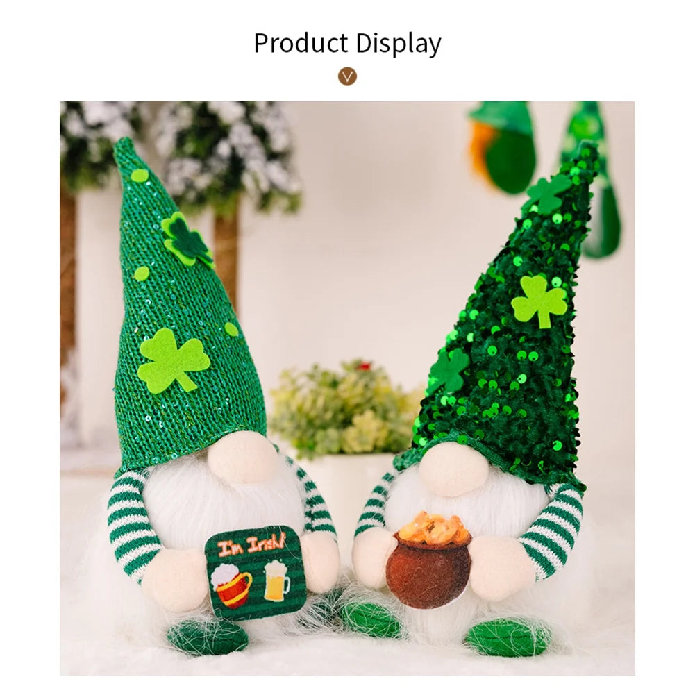 🍀11.4" St. Patrick’s Day Light-Up Gnome ✨ Light up your space with Irish spirit today! ✨