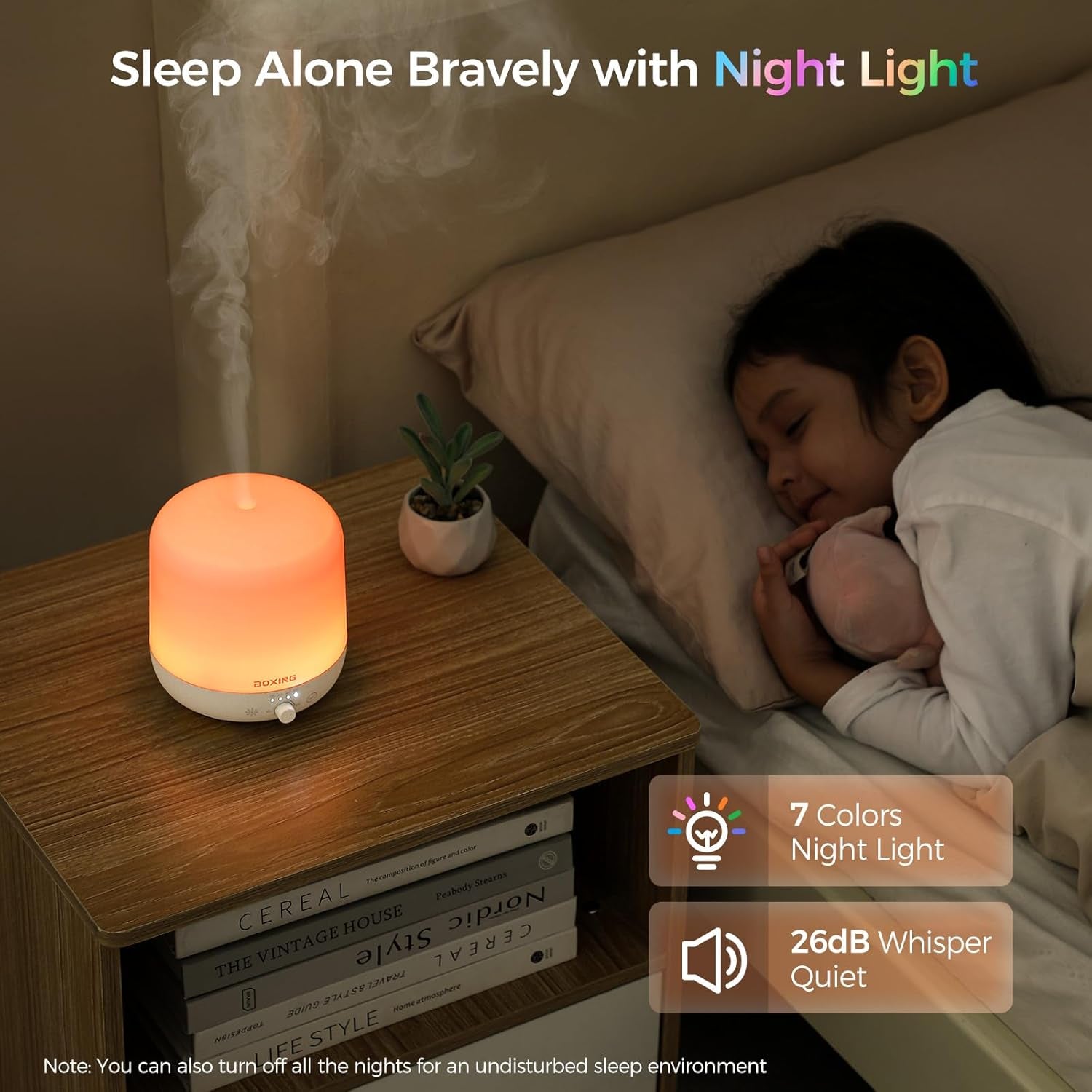 Relax & Refresh! Aromatherapy Diffuser with 7-Color Night Light – Perfect for Home & Large Rooms! 🌿✨