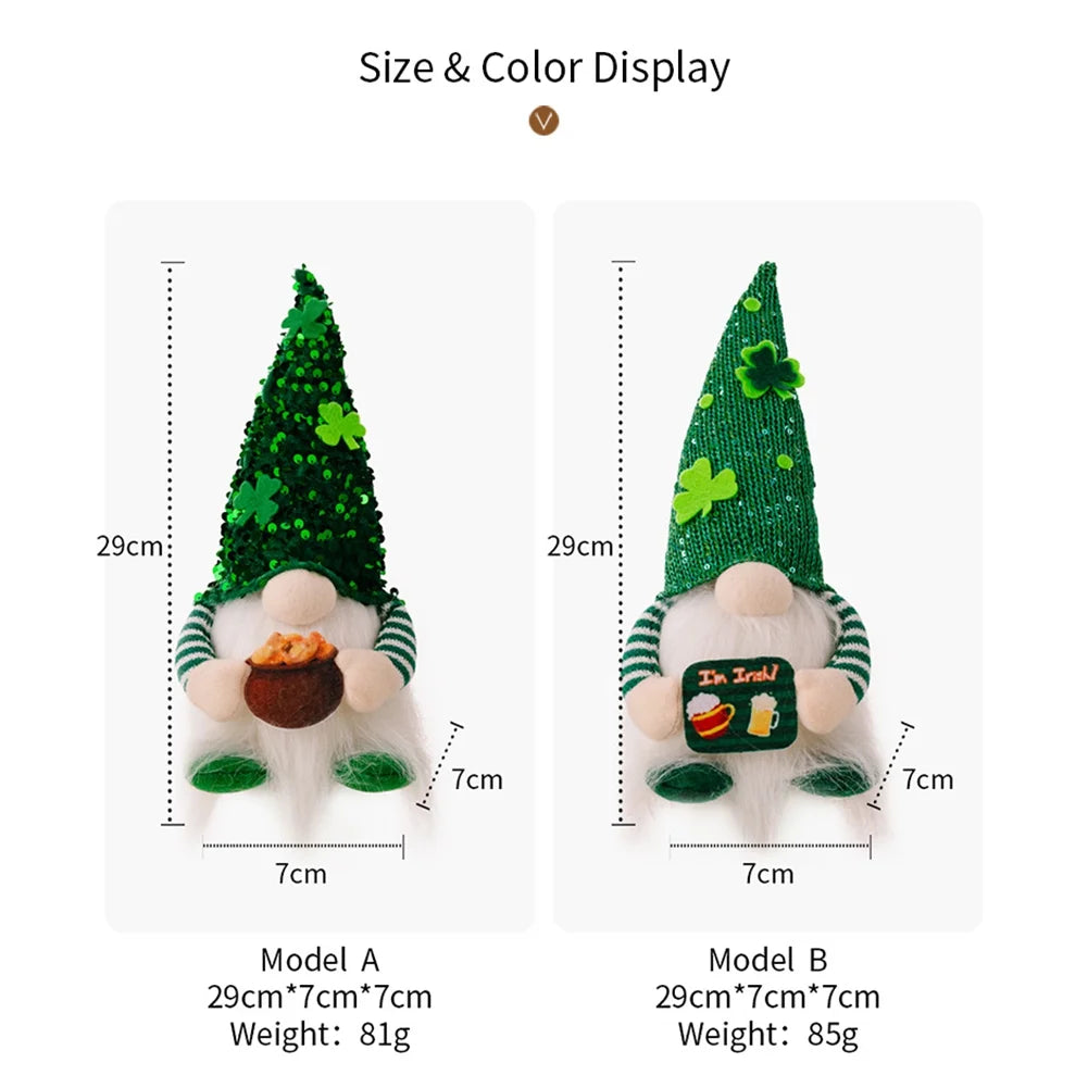 🍀11.4" St. Patrick’s Day Light-Up Gnome ✨ Light up your space with Irish spirit today! ✨