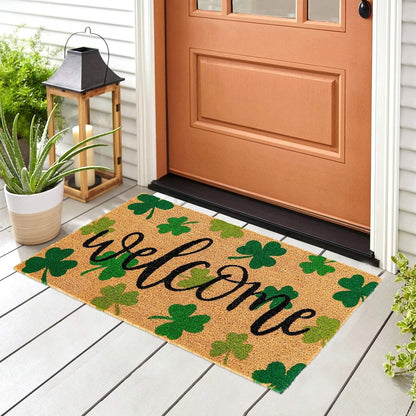 ​​​​​​​​​​​​​🍀 Shamrock Door Mat – Wipe Your Feet for Good Luck! 🍀