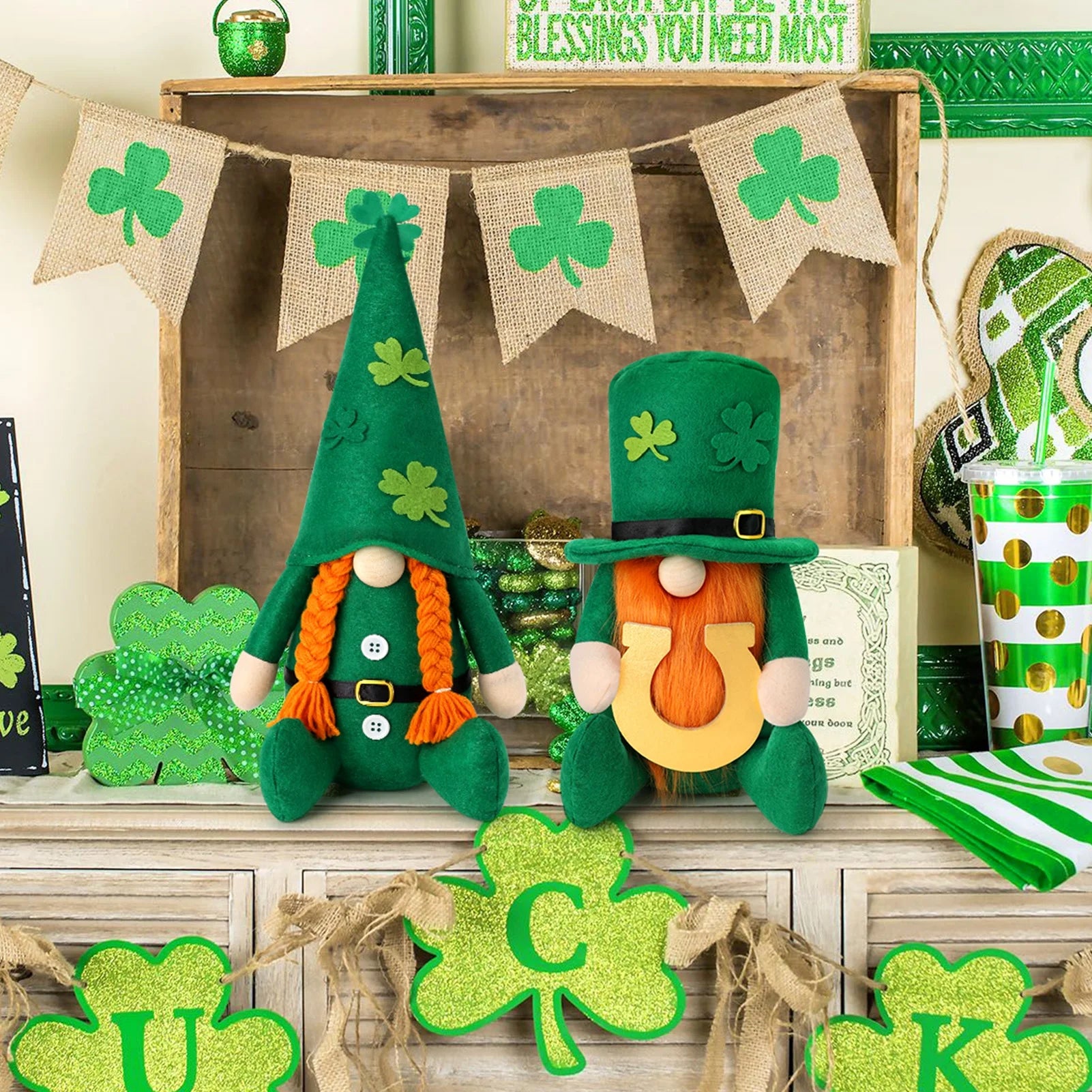 🎩✨ Celebrate St. Patrick’s Day in style – Get your lucky gnomes today! ✨🎉