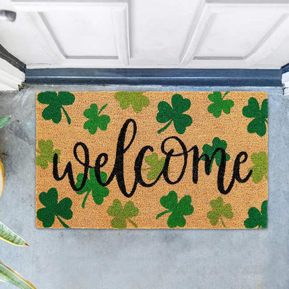 ​​​​​​​​​​​​​🍀 Shamrock Door Mat – Wipe Your Feet for Good Luck! 🍀