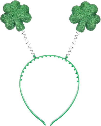 8 Pieces St. Patrick'S Day Headband Shamrock Clover and Hat Head Boppers