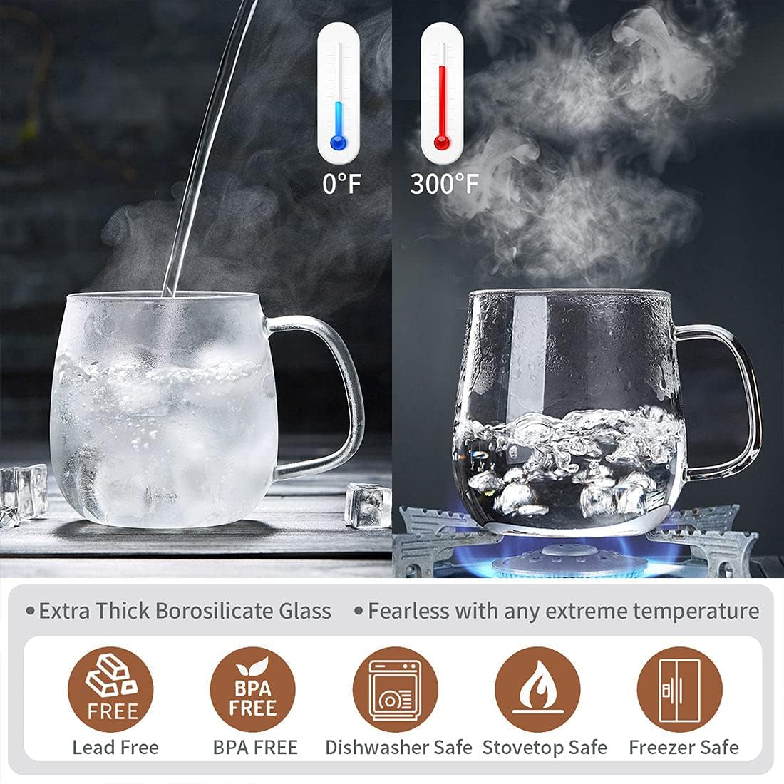 Brew in Style! ☕✨ Glass Tea Cup with Infuser & Lid – Perfect for Loose Leaf & Blooming Tea!