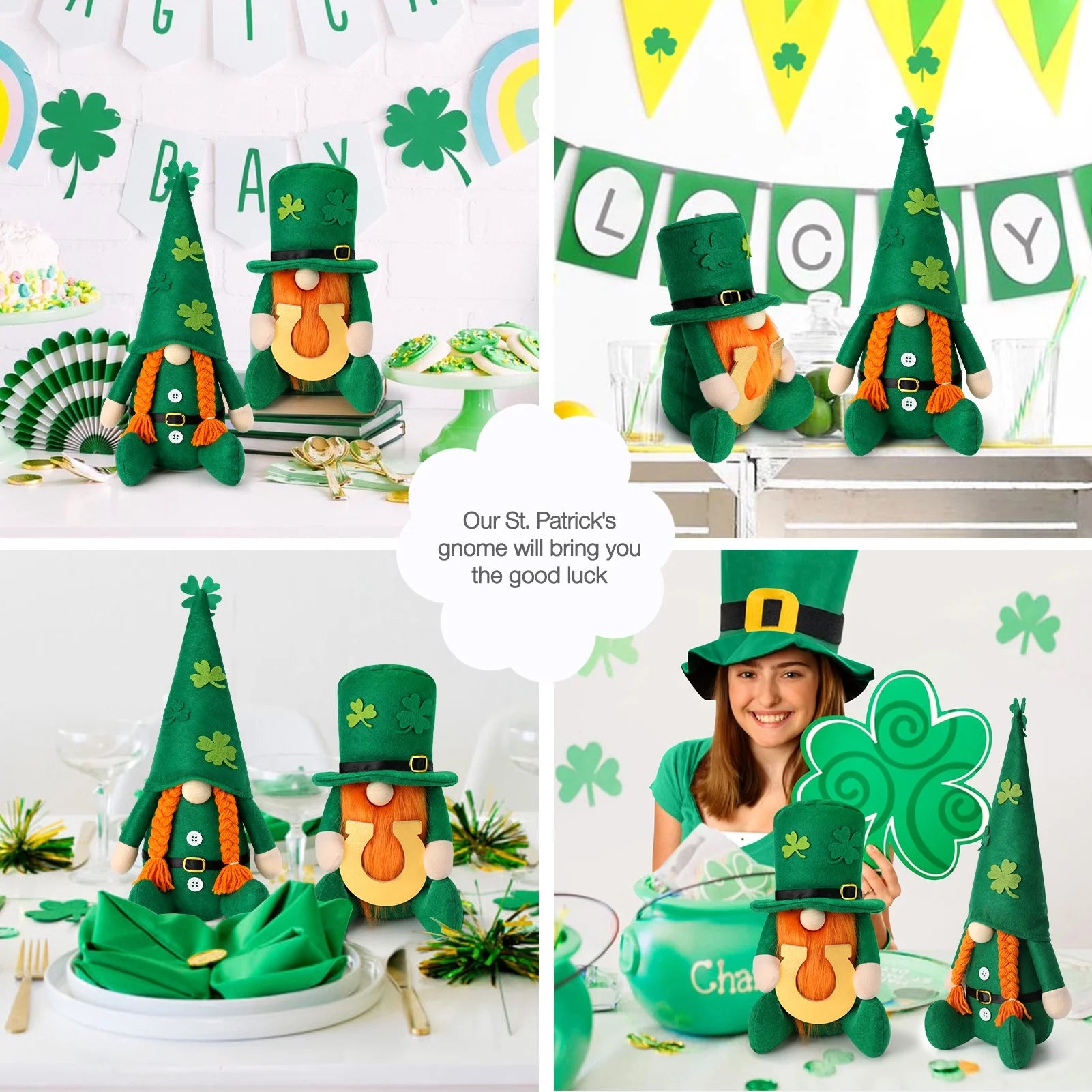 🎩✨ Celebrate St. Patrick’s Day in style – Get your lucky gnomes today! ✨🎉