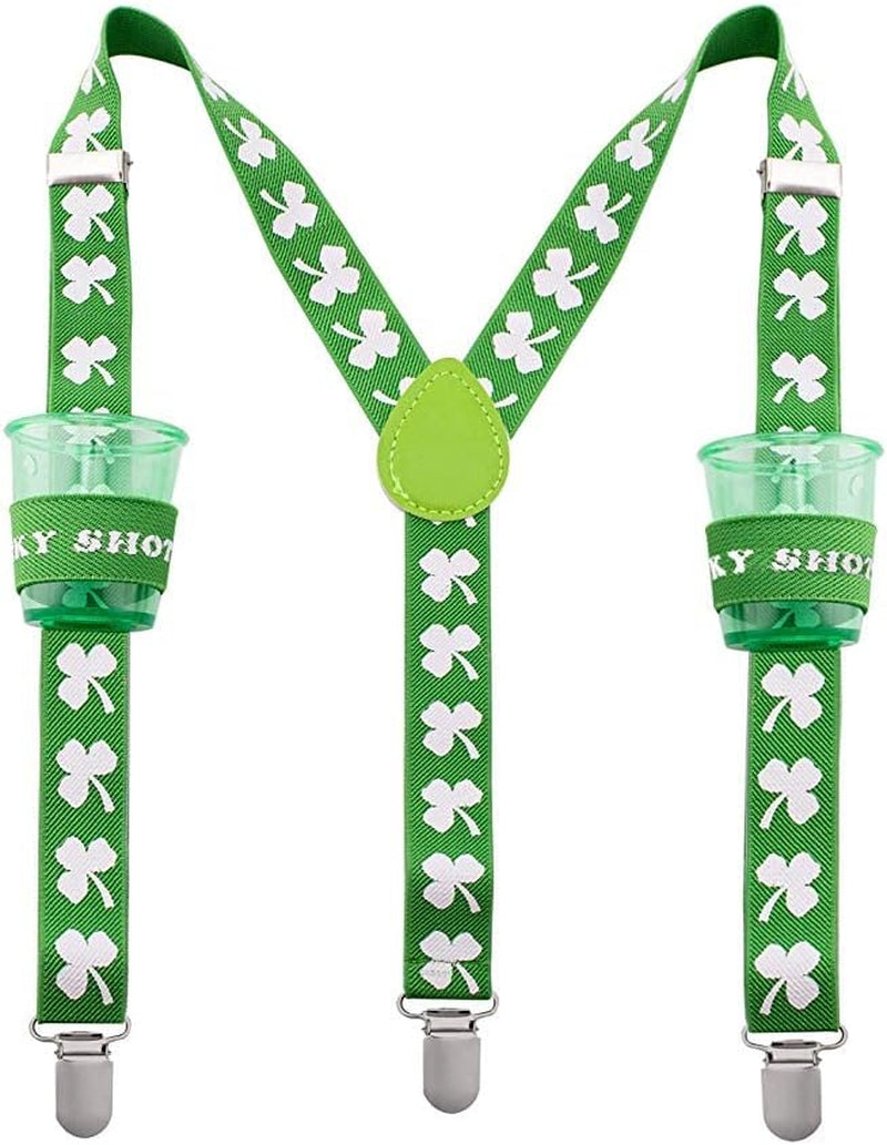 St Patricks Day Suspenders - St Patricks Day Acessories - Suspenders with Clips - Many Colors to Choose From