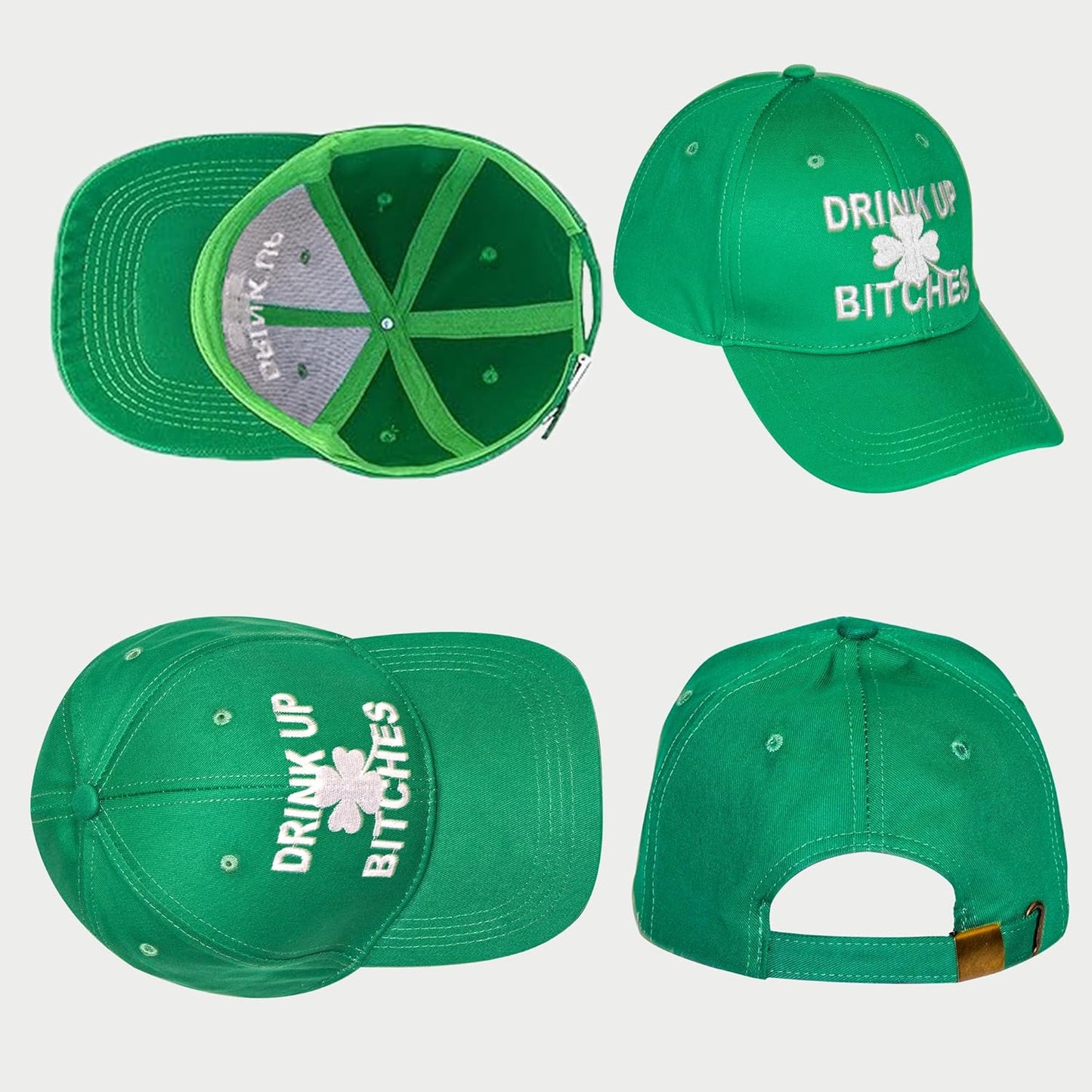 Shamrock-Green Baseball Cap for Men & Women – St. Patrick’s Day Sun Hat, Breathable Outdoor Sports Golf Cap