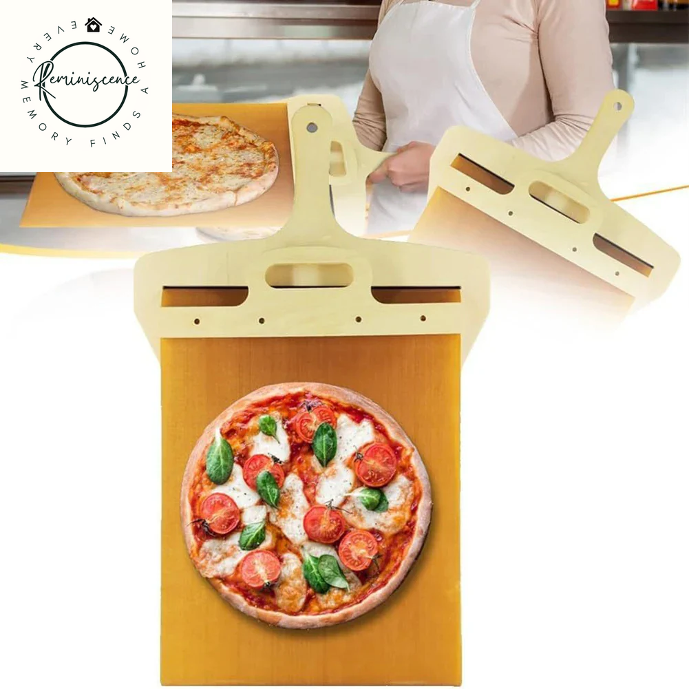 Non-Stick Sliding Pizza Shovel – Smooth Cutting & Transfer Board for Easy Baking