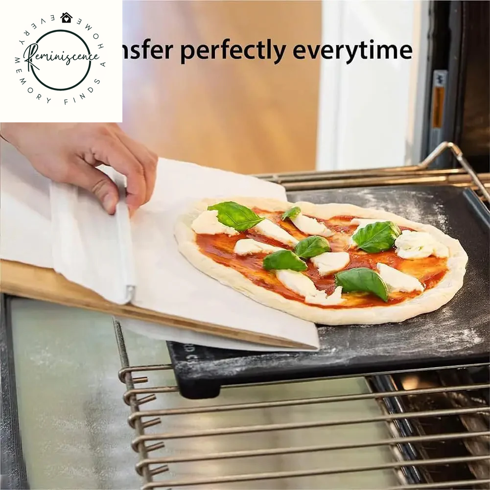 Non-Stick Sliding Pizza Shovel – Smooth Cutting & Transfer Board for Easy Baking