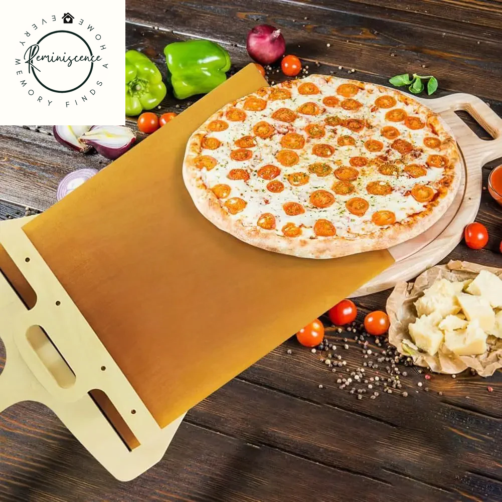 Non-Stick Sliding Pizza Shovel – Smooth Cutting & Transfer Board for Easy Baking