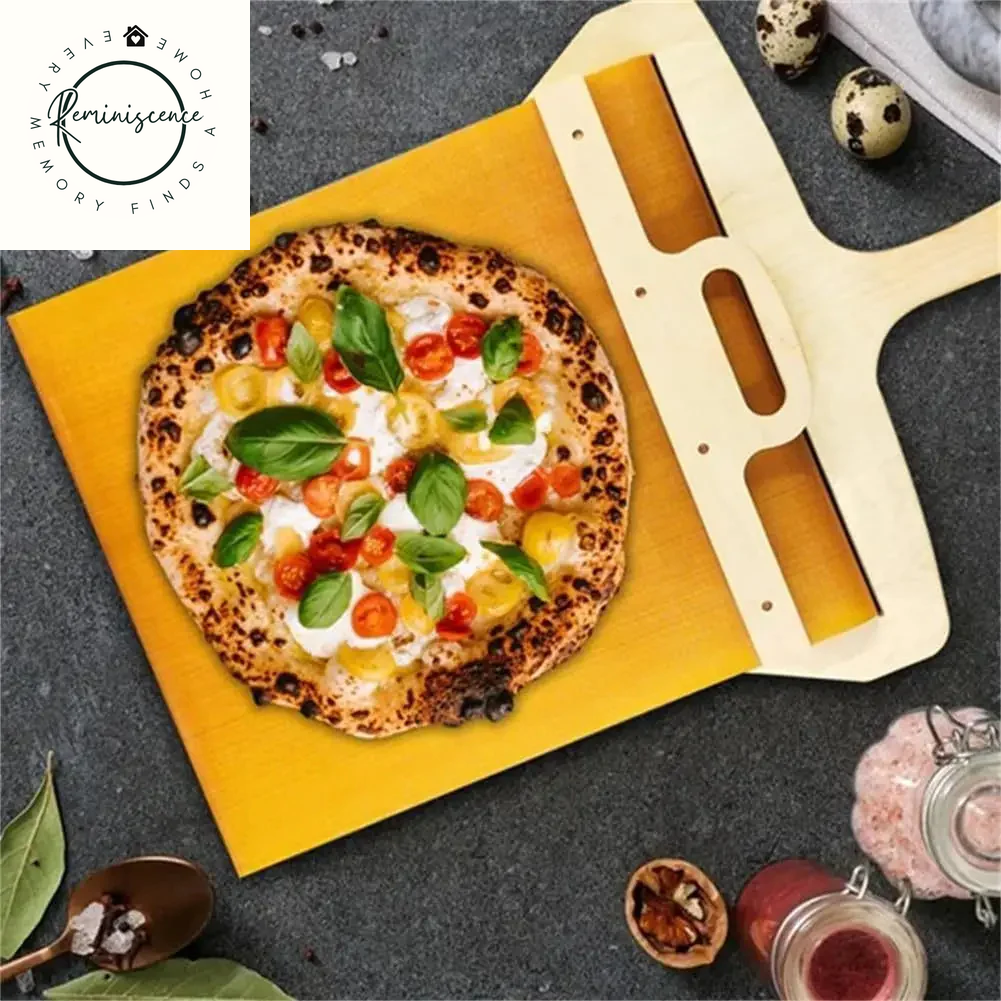 Non-Stick Sliding Pizza Shovel – Smooth Cutting & Transfer Board for Easy Baking